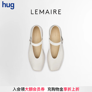 2025早春新款 hug 羊皮革低跟芭蕾鞋 LEMAIRE