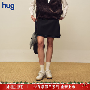2025AW冬季 hug 假日系列新生会羊毛半裙 MARCHEN