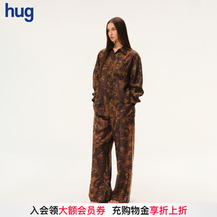 hug INTOTHE EAST intotheeast 2026早春新茛苕油彩系带休闲裤