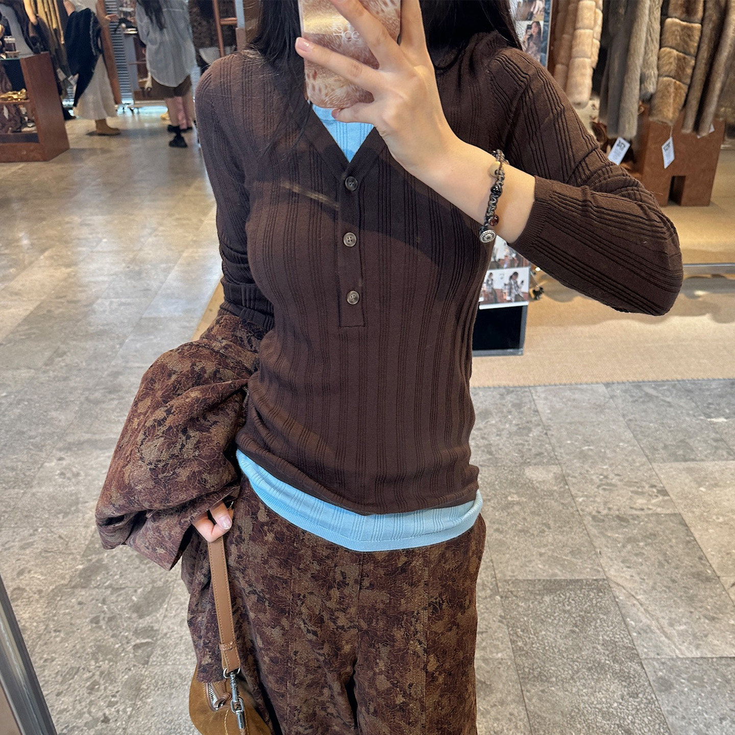 ICEDUST假两件打底衫