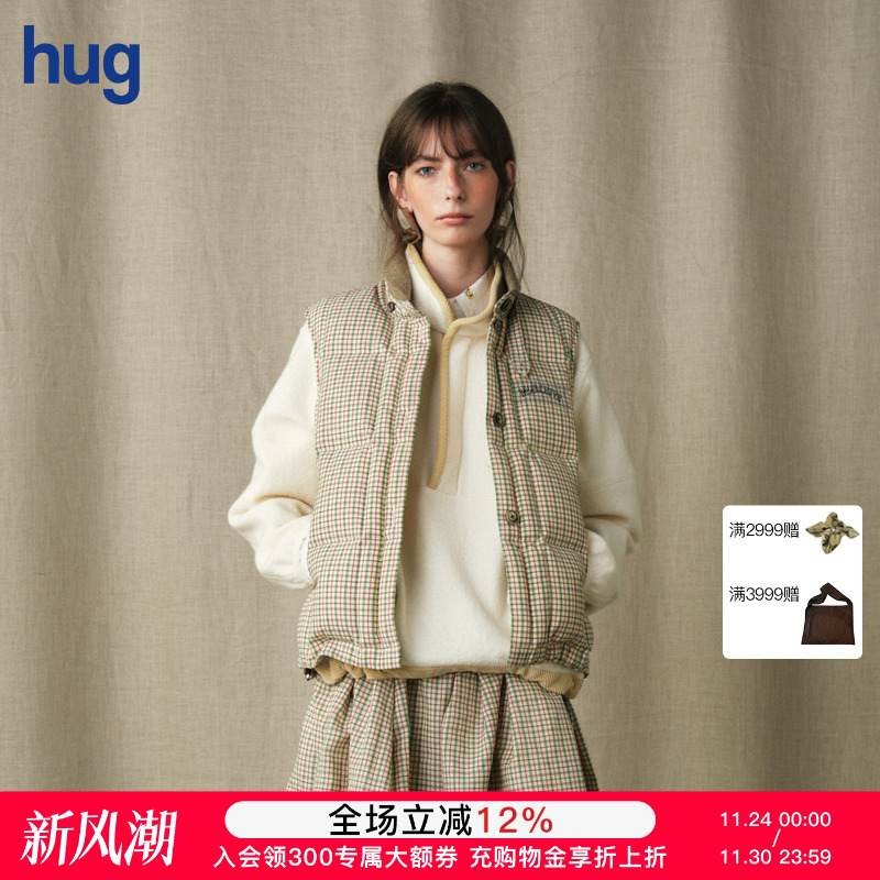 MARCHEN25秋冬新款鹿谷羽绒马甲