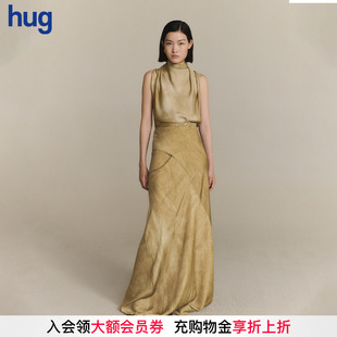 【CORTANA】hug 2026早春新款渐变无袖长款连衣裙