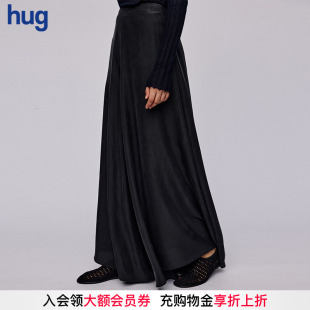 2025早春新款 hug 黑色真絲砂洗絲綢對(duì)襟褲 RUOHAN