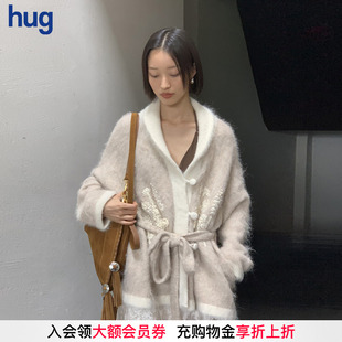 ICE 浮雕立体花朵针织开衫 DUST 2025秋冬新款 icedust hug