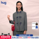 2026早春新款 立领蝴蝶结羊毛夹克外套 凹是 hug YES