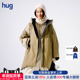 hug COMMXN 2025冬新双面穿棉被鹅绒服连帽羽绒服外套