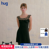 短裙桑蚕丝双姝格纹吊带连衣裙 2025无袖 MARCHEN hug