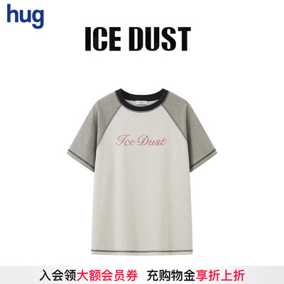ICEDUST插肩袖撞色LOGOT恤