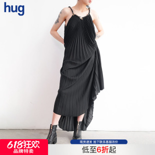 黑色前拉链踝靴 hug PL1修饰腿型 款 经典 买手店 GUIDI