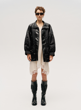 【ICE DUST】hug 2025秋冬新款蕾丝拼接连衣裙icedust