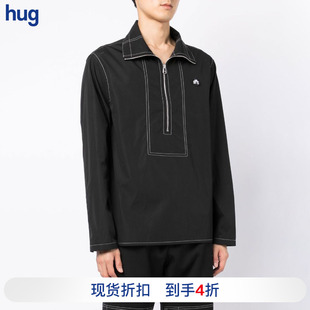 OAMC hug 设计师品牌 套头POLO衫 新款 立领拉链纯色长袖