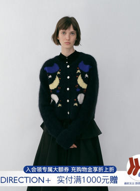 【NO DIRECTION+】hug 2026星月系列费尔岛配色羊驼毛针织开衫