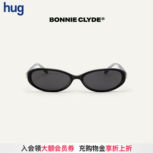 【BONNIE】hug 2026春夏新款黑透镜方圆太阳镜