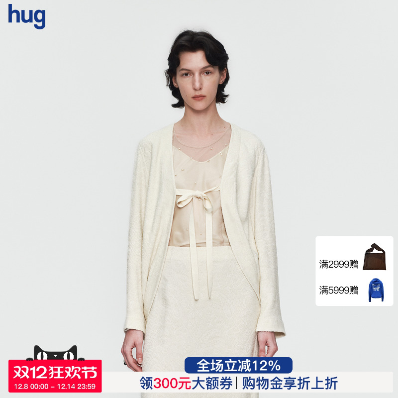 AETNAPROJECT提花曲线绑带外套