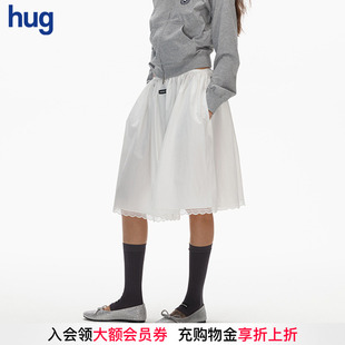 2025大热芭蕾风白色蕾丝花边半身裙 hug ECHOADE