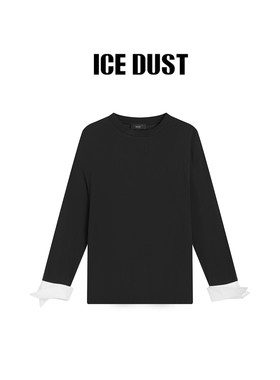 【ICE DUST】hug 2025秋冬新款衬衫式袖口T恤icedust