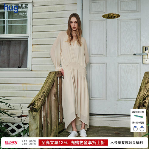 PANNPANN抽褶宽松连衣裙
