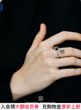 2025秋冬新款单只小冰川戒指