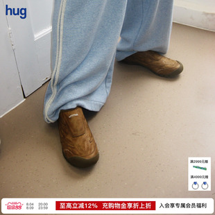 【UNTITLAB】hug 2026夏新款复古白足球一脚蹬赛车