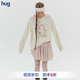小天使刺绣T恤宽松长袖 2025春夏新款 ASSIGNMENTS 上衣 hug