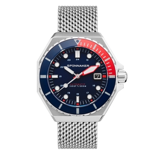 英国SPINNAKER三角帆DUMAS自动机械手表复古潜水米兰钢带SP5081