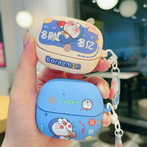 卡通哆啦A梦倍思m2spro磨砂耳机壳m3s无线蓝牙耳机保护套软壳可爱pro耳机套m2s