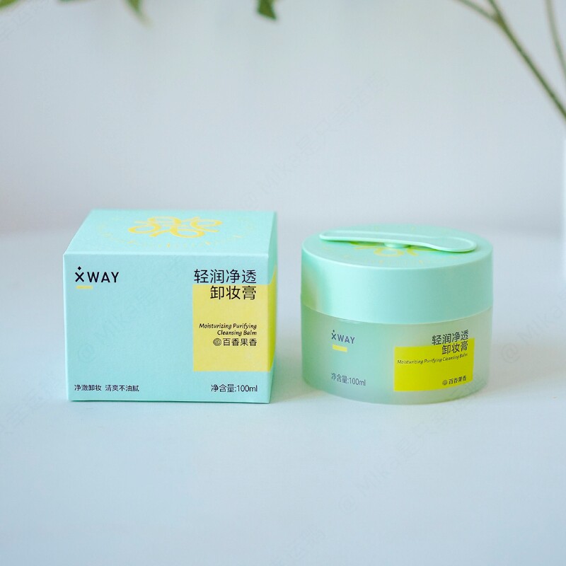 XWAY未知之路轻润净透卸妆膏眼唇脸部洁净清爽不油腻百香果香100g