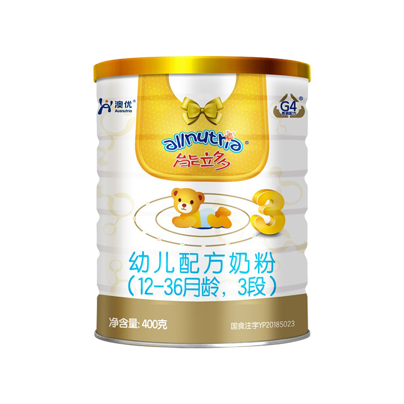 澳優(yōu)能力多3段400g嬰幼兒配方奶粉三段進(jìn)口牛奶粉能立多