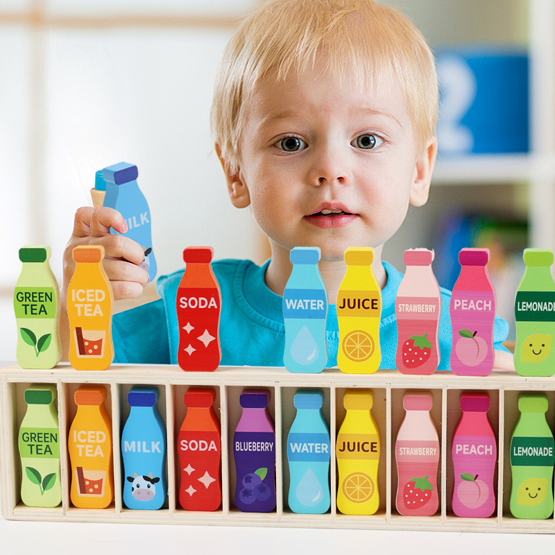 趣味猜瓶子颜色配对儿童桌游