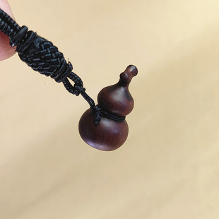 雷击枣木小葫芦项链绳吊坠男女款车挂件出行平安护身随身福禄寓意