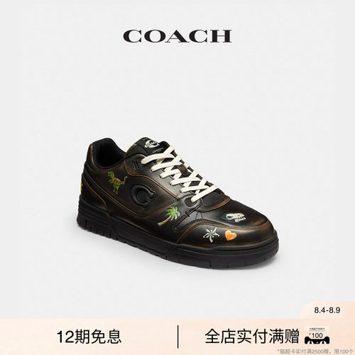 COACH/蔻驰奥莱男士REXY 10TH BIRTHDAY印花SOHO运动鞋