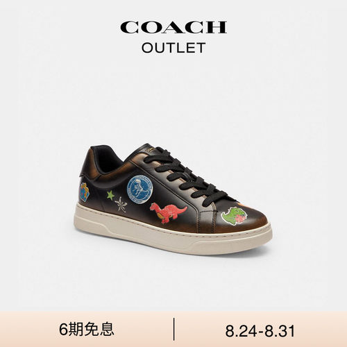 【新款】COACH/蔻驰奥莱男士REXY 10TH BIRTHDAY HIGH LINE运动鞋