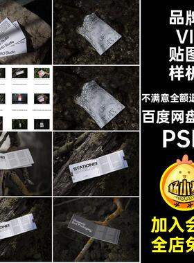 12款品牌VI贴图样机场景效果图创vi产品PSDpsd名片高级文画册实景