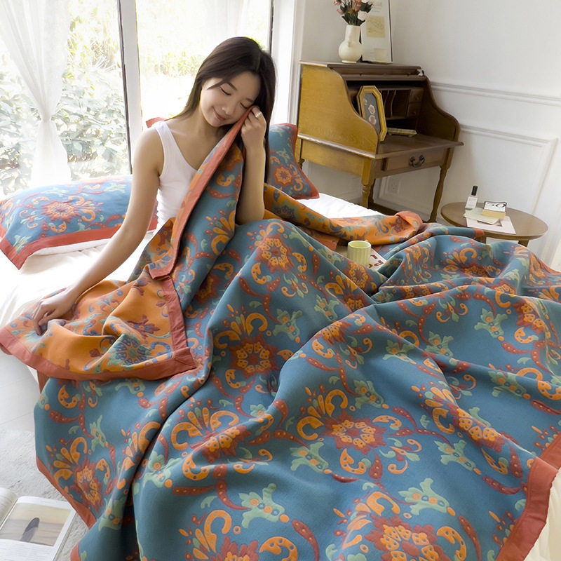 60支长绒棉双层纱纯棉三层纱毛巾被夏凉被儿童盖毯空调被单双人被,床上用品,蚕丝被,淘宝优惠券,粉丝福利购,淘宝优惠卷