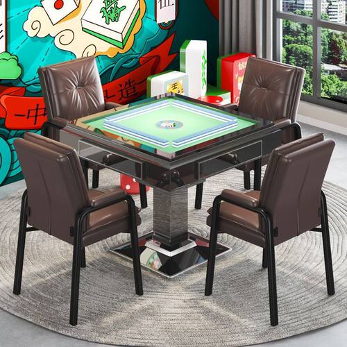 棋牌室麻将馆专用椅子家用加高椅靠背四腿椅办公会议椅老人椅凳子