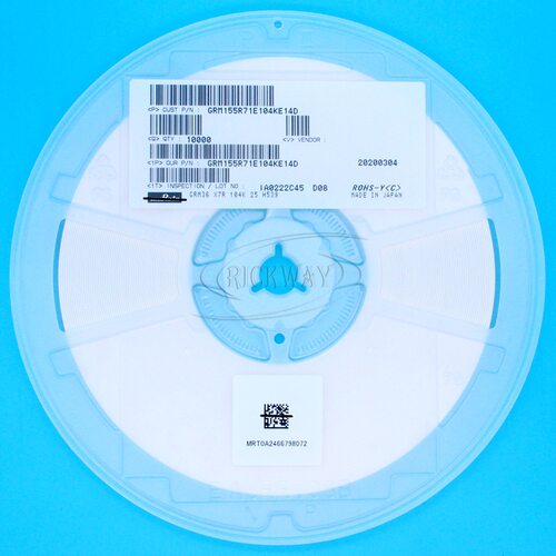 贴片电容0402 0.1uF 100nF 25V 16V X7R 10% 新货 GRM155R71E104K