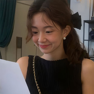 ACC施家珍珠耳钉女999纯银轻奢小众耳饰2025年新款 高级感耳环 爆款