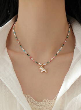 ACC多巴胺串珠项链轻奢高级爆款