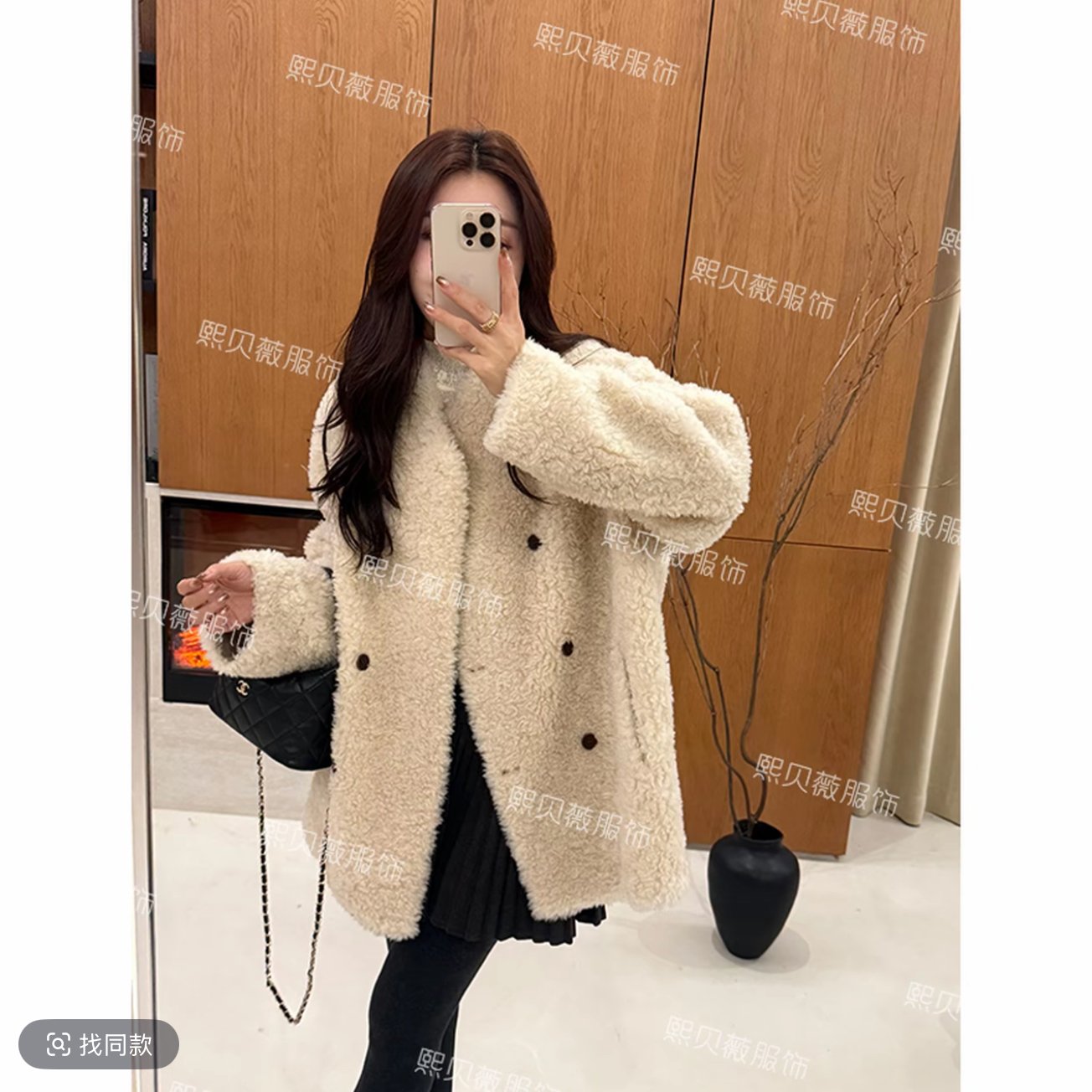 今年流行的深秋羊羔毛外套女2025秋冬季新款爆款独特超好看羊羔绒