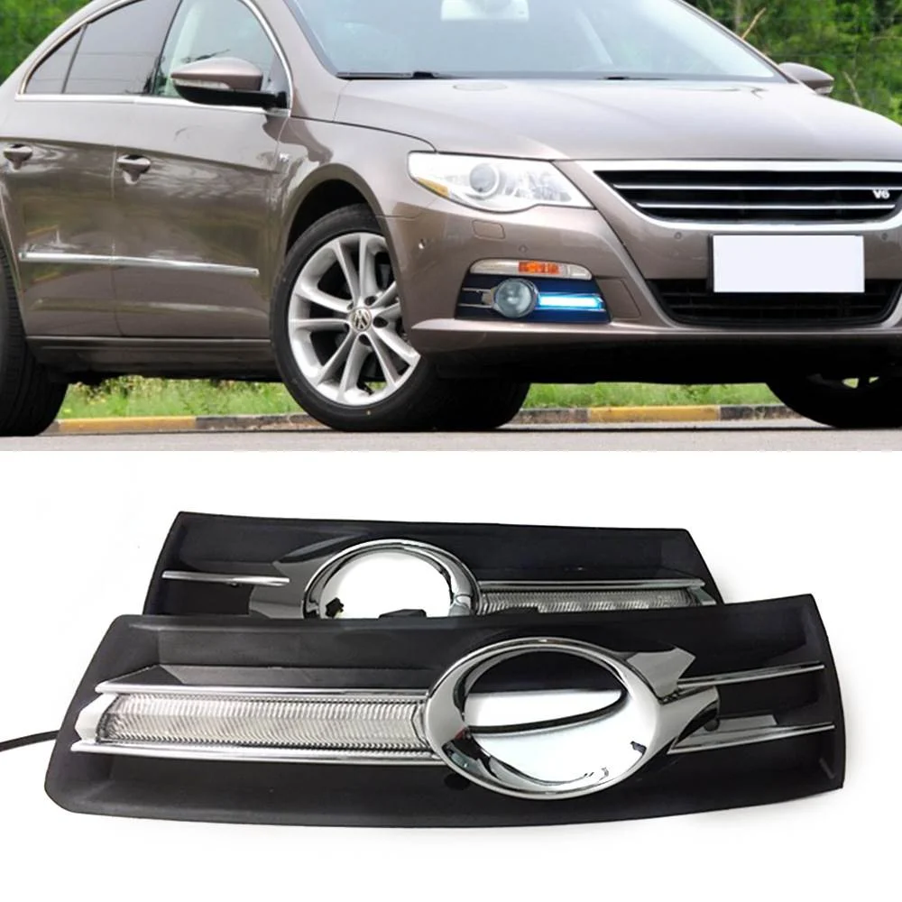 适用于大众10-12款CC日行灯CC专用LED前杠灯转向灯日间行车灯雾灯