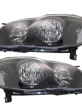 适用于丰田03-08款Corolla美规大灯 卡罗拉原车卤素半总成黑色款