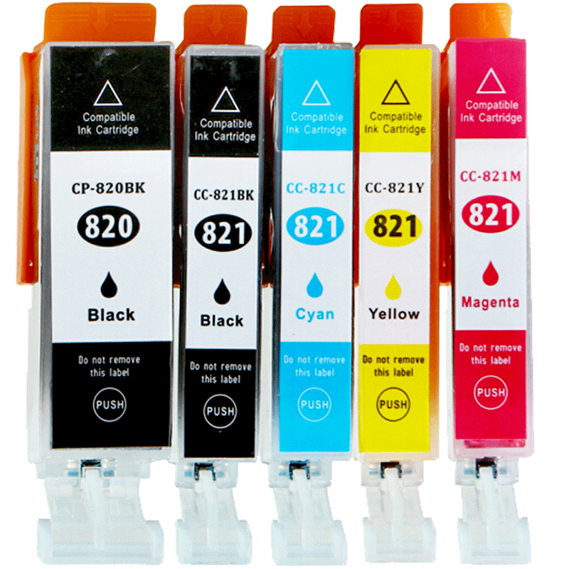 彩印美适用佳能PGI-820BK IP3600 IP3680 IP4600 IP4680 IP4760 MP545 MP558/568 MP638/648 MX868 MX876墨盒