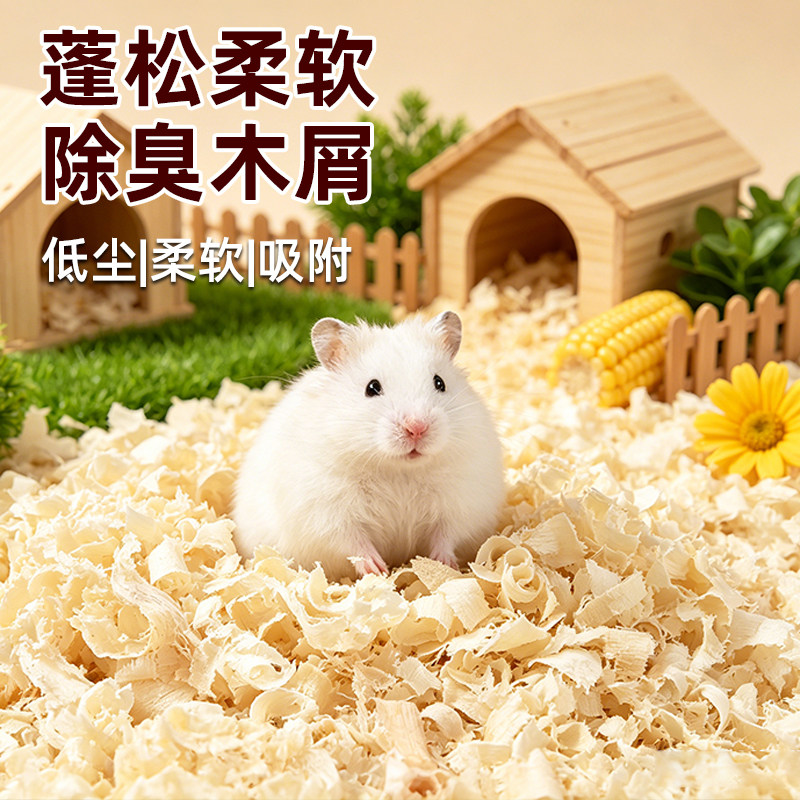 仓鼠木屑金丝熊专用垫料吸水用品大全尿砂金丝熊龙猫专用刨花夏季