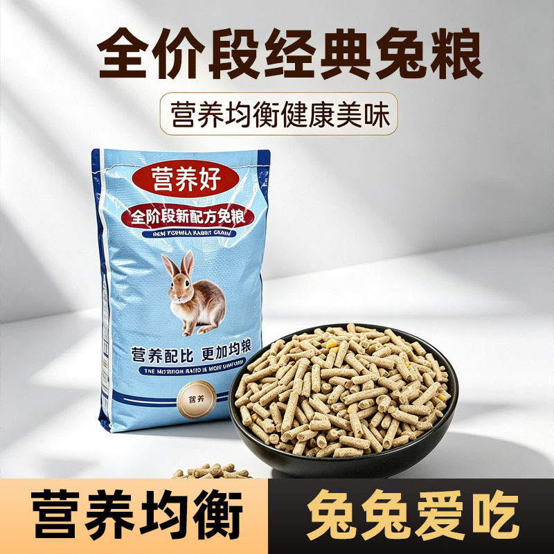 宠物小兔侏儒兔专用颗粒干粮图片