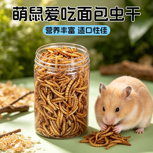 仓鼠面包虫干黄粉虫干零食