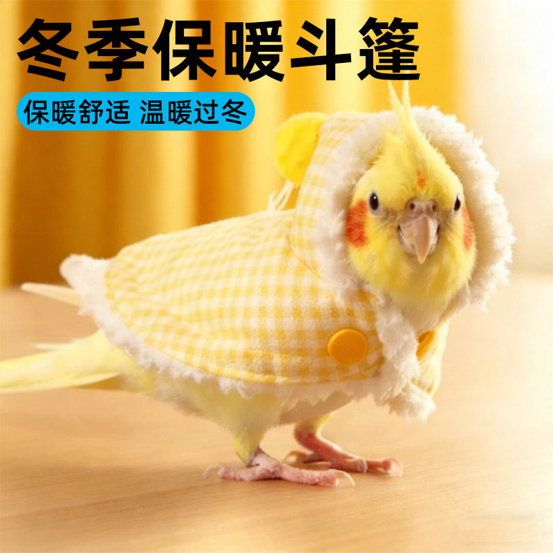 【直播专用】鹦鹉披风斗篷小鸟衣服牡丹玄凤专用加厚保暖外出服饰