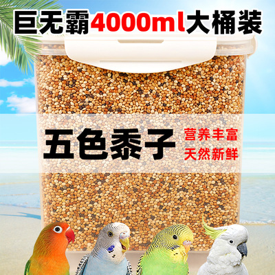 冠之亚鹦鹉鸟粮饲料带壳黄谷子