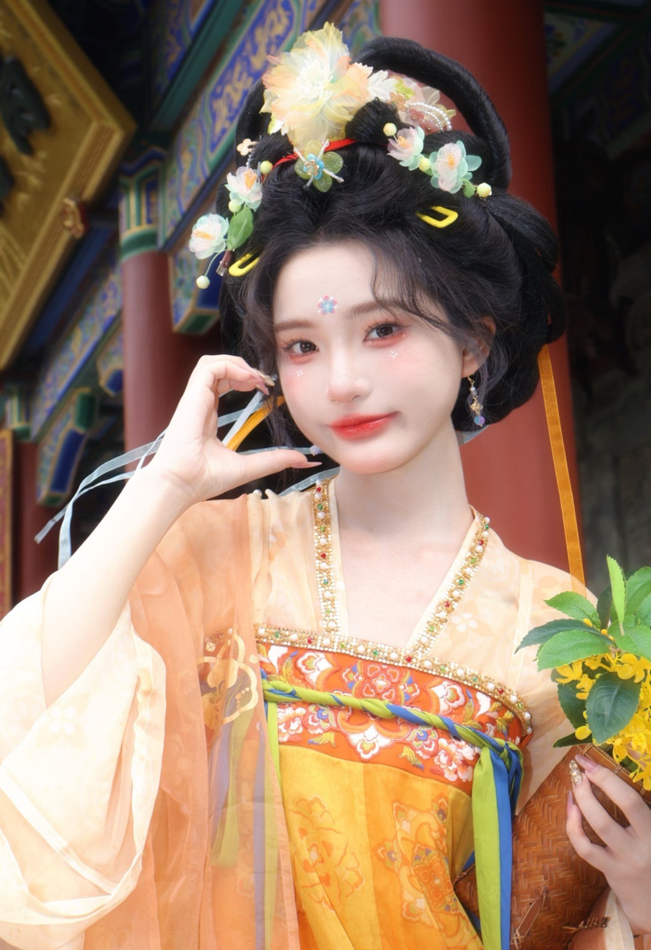 【长安渡】唐制齐胸破裙古风小袖飘逸套装国风汉服女款仙气可爱夏