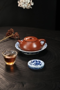 宜兴紫砂壶朱泥景州石瓢壶260CC家用紫砂泡茶壶功夫茶具茶壶 闪购
