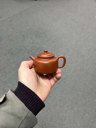 闪购 宜兴紫砂壶朱泥小号德钟壶120CC家用手工泡茶壶紫砂功夫茶具